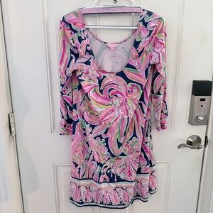 Lilly Pulitzer Emma Swing Dress M | Resort Navy Banana